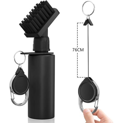 Brosse de nettoyage professionnelle pour clubs de golf (avec clip) – un accessoire de golf indispensable pour les hommes – le meilleur cadeau de golf pour les hommes. (1/3)