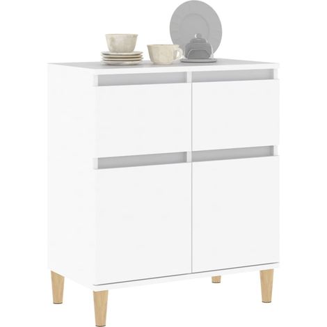 Buffet Blanc 60x35x70 Bois d'ingénierie (1/5)