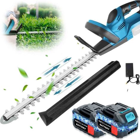 Taille haie sans fil sans balais 500W outil de taille arbustes et gazon compatible batterie Makita 18V