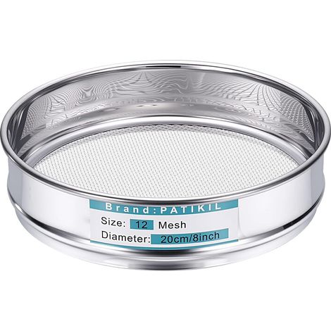12 Mailles (1.6mm) Tamis De Écran De Tamisage 304 Acier Inoxydable (1/5)