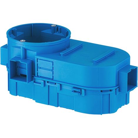Caja de empotrar, con tornillos, azul SE 2x60