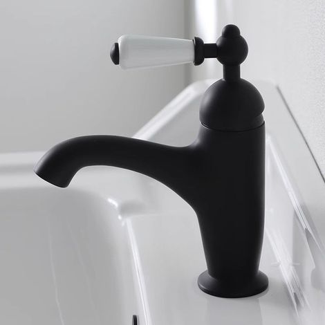 Robinet lavabo rétro style français – Laiton anticorrosion, eau chaude/froide – Pour vasque sous plan, luxe élégant