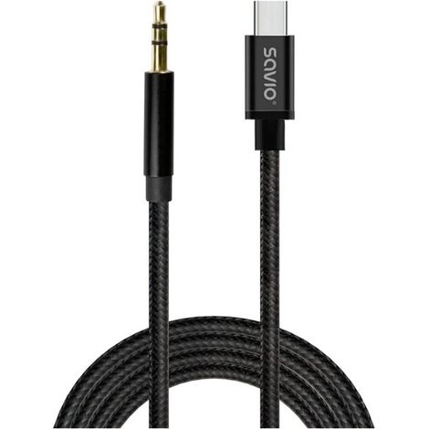 CABLE USB-C A MINI-JACK SAVIO CL-188 2M