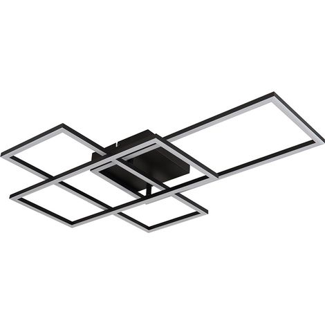 Globo - plafonnier - Gabriel - noir - métal - LED - 67227-40NBSH (1/5)