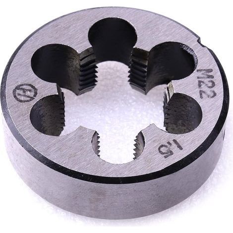 Filières métriques，M22 X 1.5mm métrique droite fil main Die, 1pc (1/5)