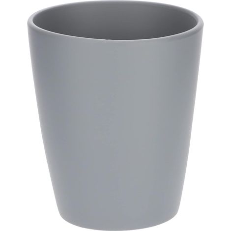 KOTARBAU Pot de fleurs en céramique pour orchidées H 150 mm Ø 120 mm Gris mat (1/5)