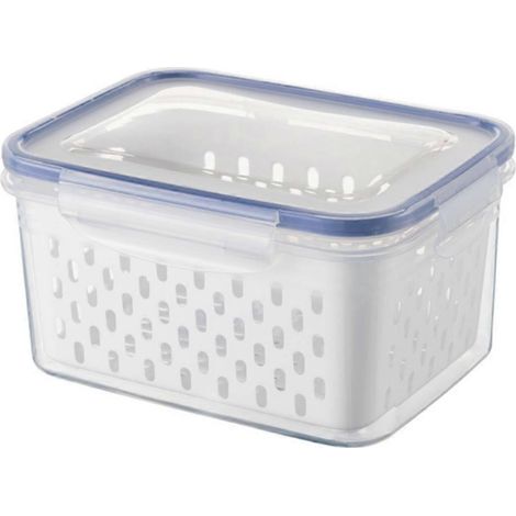 1 ou 3 boîtes de conservation pour fruits et légumes avec couvercle, passoire, bacs de rangement pour réfrigérateur. (1/5)