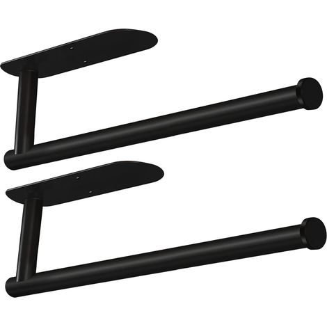 Porte-rouleau de papier essuie-tout noir, rouleau de papier essuie-tout pour la cuisine, papier essuie-tout en vrac (1/5)