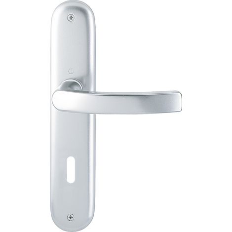 HOPPE® Drückergarnitur mit Langschild Luxembourg 199/273P, Aluminium, 2962019 (1/2)