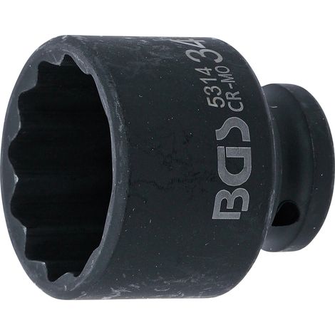 Llave de vaso bgs bgs 5314 doce puntos diseño corto (1/4)