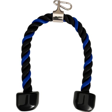 Accessoires de câble de corde de triceps pour la salle de gym à domicile, corde triceps de 68,6 cm pour fixation du système de poulie, LAT tirer vers le bas, accessoires de machine à câble, remise en (1/5)