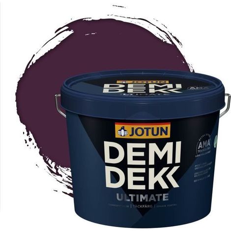 JOTUN - Peinture Bois, Lasure Opaque pour Extérieur et Intérieur Satinée - DEMI DEKK ULTIMATE - RAL 4007 - Violet Pourpre - 3L (1/2)