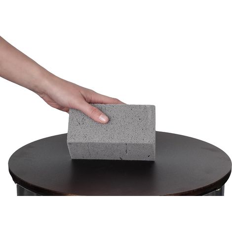 Pierre Abrasive Crepiere pour l'entretien et le nettoyage des Plaques a Crepes - Pierre de Nettoyage pour Crepiere 150x75x75mm - Pierre Ponce