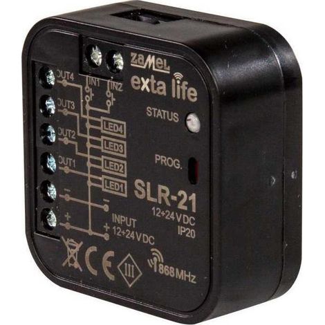 Zamel, LED-Controller SLR-21 - 4-Kanal - 12–24V - Flexibles Dimmen - Fernbedienung möglich (1/2)