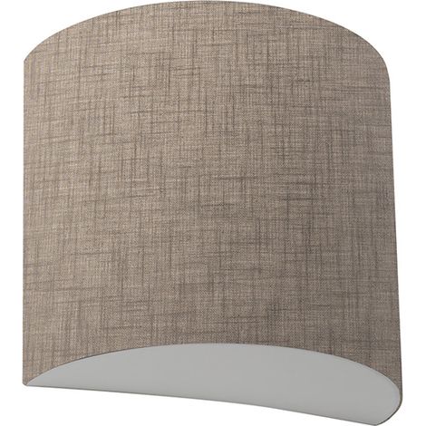Applique Vivien con Paralume in Tessuto Avorio - Attacco E27 IP20 75W - Lampada da Parete Elegante - Rossini Group (1/5)