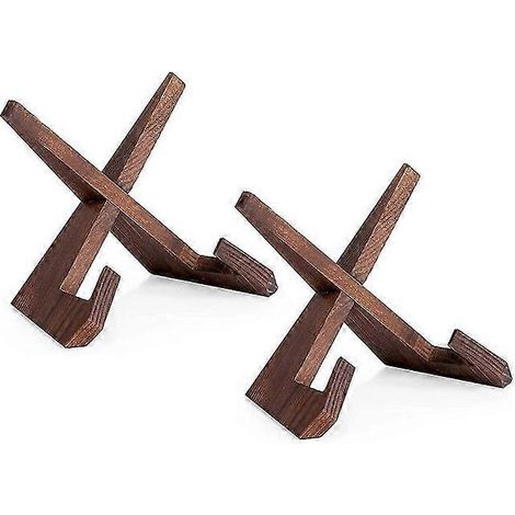 supports pour assiettes de 16,5 cm, présentoirs en bois pour cadres photo, chevalets décoratifs de table F (1/4)