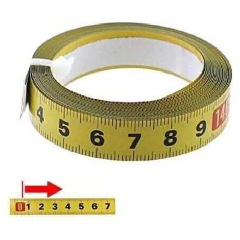 Metric Tape Measure 1-5 Meter Self Adhesive - with Tape for Carpenters and Home Use - Sewing Machine Sticker (5m) (1/3)