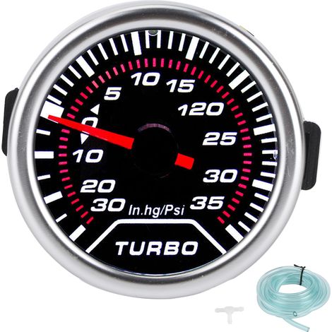 Jauge universelle Turbo Boost, manomètre sous vide, 35psi, lentille de teinte de fumée, cadran LED 52mm (1/5)