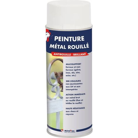 Peinture Metal Rouille - Rouge beige - RAL 3012 - Bombe 400 ml - Métaltop (1/5)