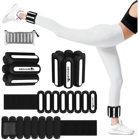 Set de 2 Poids pour Chevilles et Poignets Réglables 0.45kg/0.9kg (1/5)