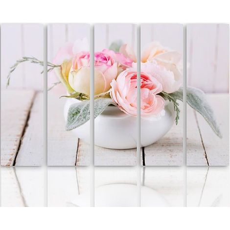 Tableau roses dans un plat - 200 x 100 cm (1/5)