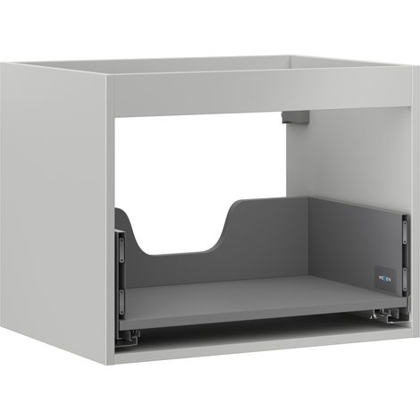 Mexen Box-A Korpuskörper für Waschtischunterschrank 60 cm, 1 Schublade, graues Matt - 91AX0-0600-470-1-62 (1/4)