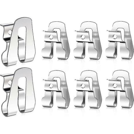 Lot de 8 clips de ceinture pour outils Ryobi et Ridgid 18 volts, avec crochet et vis (réf. 633586002). (1/5)