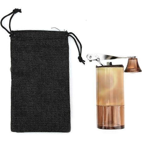 Kompakte manuelle Kaffeemühle mit Bohnenmahlwerk für Reisen, Büro und Zuhause – ideal für Espresso und Filterkaffee (1/5)