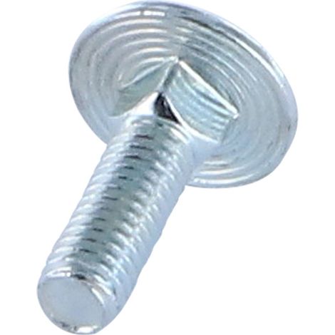 TRCC JAPY tête ronde collet carré M6X55 Filetage total Sachet Acier zingué-1 pièce (1/2)