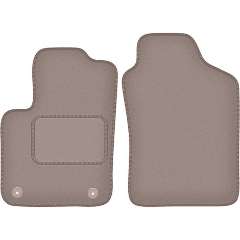 Tapis avant beiges pour : Fiat 500 Hybride à hayon (2020-)
