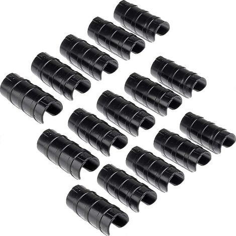 20 clips de fixation pour tubes de 25 mm, fixations pour structures de jardin, serres, abris et bannières. (1/2)