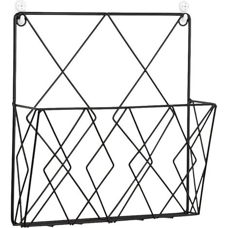 YMYNY Support de rangement mural moderne créatif fer mural décoratif pour la maison chambre livres chambre magazines livres présentoirs noir (1/5)