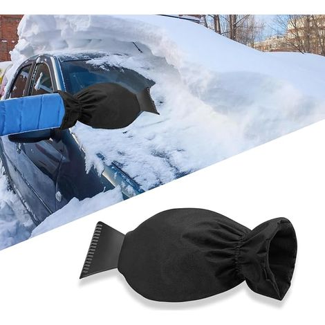 Eiskratzer mit Handschuh, Auto-Windschutzscheibenhandschuh, entfernt Schnee und Eis, kratzt und entfernt Schnee schnell und hält dabei warm (1/5)