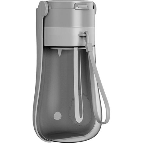 KW Hunde-Trinkflasche für unterwegs, 450 ml - klappbare Wasserflasche für Reisen