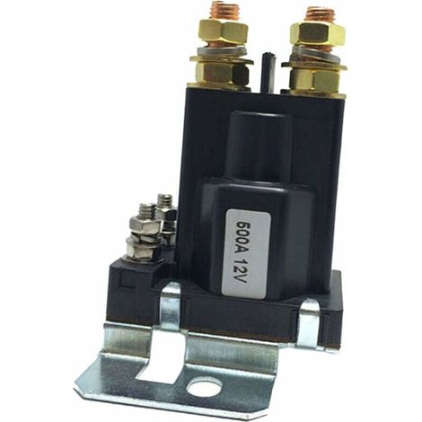 12Vdc 500A Amp Lourd Actuel 4 Pin Spst Voiture Demarrage Automatique De Relais Contacteur Batteries Double Isolateur Arret Sur Commande Pour Le Systeme Multi-Batterie Chariot Elevateur D'Ingen (1/4)