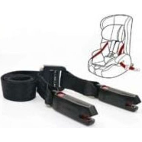 Isofix-Gurt für gängige Kindersitze. Ltuikhq Isofix-Gurt. Ein-Knopf-Bedienung. Weiches Polyester. Schwarz. 1,6 m. 15.000 N Zugfestigkeit.