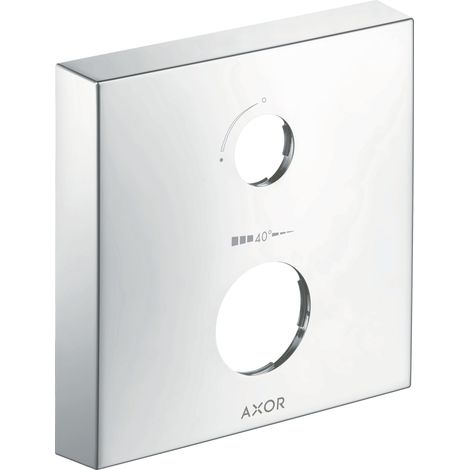 hansgrohe AXOR Verlängerungsrosette, eckig, 2-Loch, mit Mengen- (1/2)