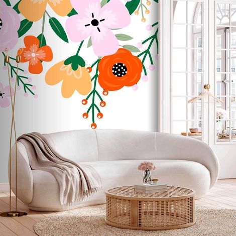 Papel pintado artgeist Colorful Bloom colorido 250x175 cm