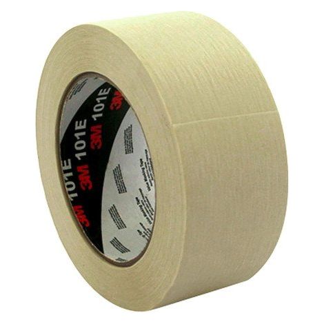 Rubans adhésif de masquage papier crêpé 3M™ 101E, beige, 48 mm x 50 m - Lot de 6