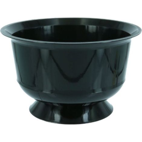 D-Work Coupelles à Dessert à Pied en PP Réutilisables - Lot de 25 - 9,5 cm Diamètre x 5,7 cm Hauteur - 155 ml - Couleur Noire - Résistance à la chaleur jusqu'à 70°C (1/4)