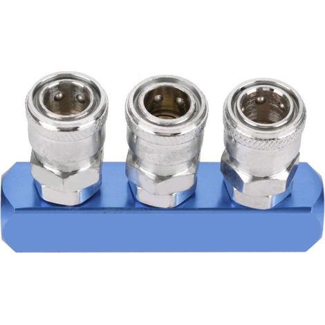 12mm Connecteru Droit Pneumatique Raccords de Tuyau Tube PT1/4" Raccord de Tube Air Rapide(3 voies) (1/5)