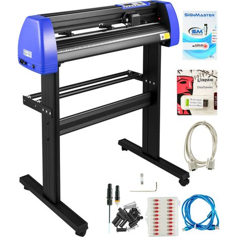 870-mm-Vinylschneider, Vinylschneidemaschine mit stabilem Bodenständer, einstellbarer Kraft und Geschwindigkeit, maximaler Papiervorschub 34 Zoll, zur Herstellung von Schildern und Klebebuchstaben (1/5)