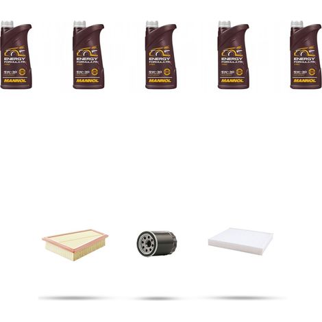 Kit tagliando 3 FILTRI e 5L OLIO compatibile con Ford Galaxy II 2.0 107kw dal 2006 (1/5)