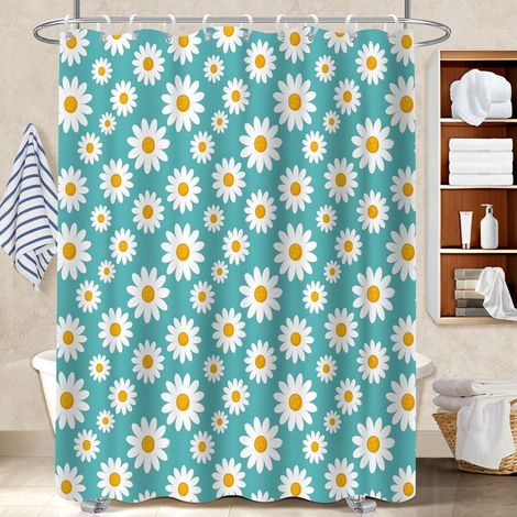 Rideau douche imperméable polyester 180x180 fluide bâche polyester douche pour cabine de douche (1/5)