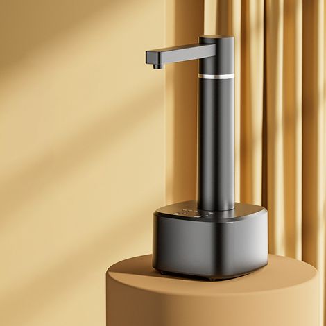 Pompe à eau intelligente multi-vitesses, réglable et rotative, chargement USB, distributeur d'eau minérale de table à double usage, noir. (1/5)
