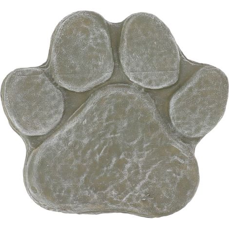 statue jardin exterieur-Plaque Commémorative de Chien avec Empreinte de Patte DIY – Monument pour Pelouse, Terrasse ou Jardins Extérieur, Vert Mossy (Format 15.5x17.5 cm) (1/5)