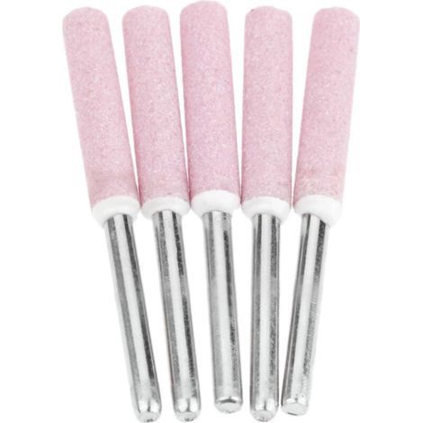 Set mit 5 Schärffeilen zum Polieren von Kettensägen, 4,8 mm Schleif- und Polierkopf (1/4)