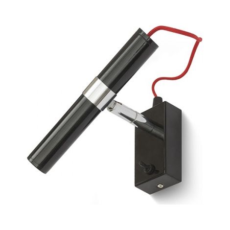 Faretto applique VIPER WL nero cromo 230V LED 3W 60° 3000K