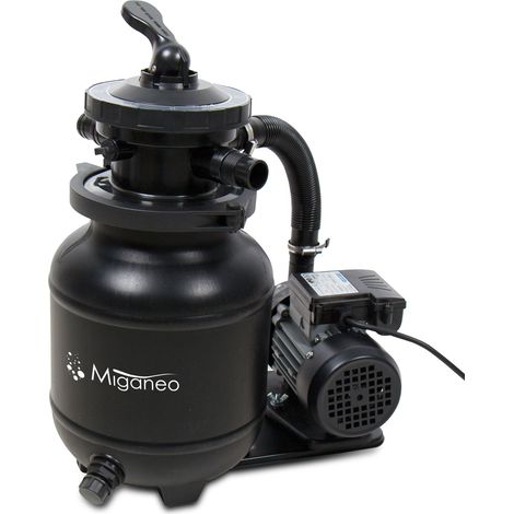 Système de filtration à sable Miganeo Dynamic 6500 Speed Clean noir 4,5 m³/h de performance