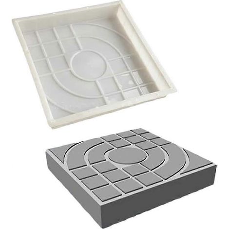 Moule pour pavés en brique, béton, pierre carrée, pour dalles, jardin, pelouse, pavés, allées. (1/5)